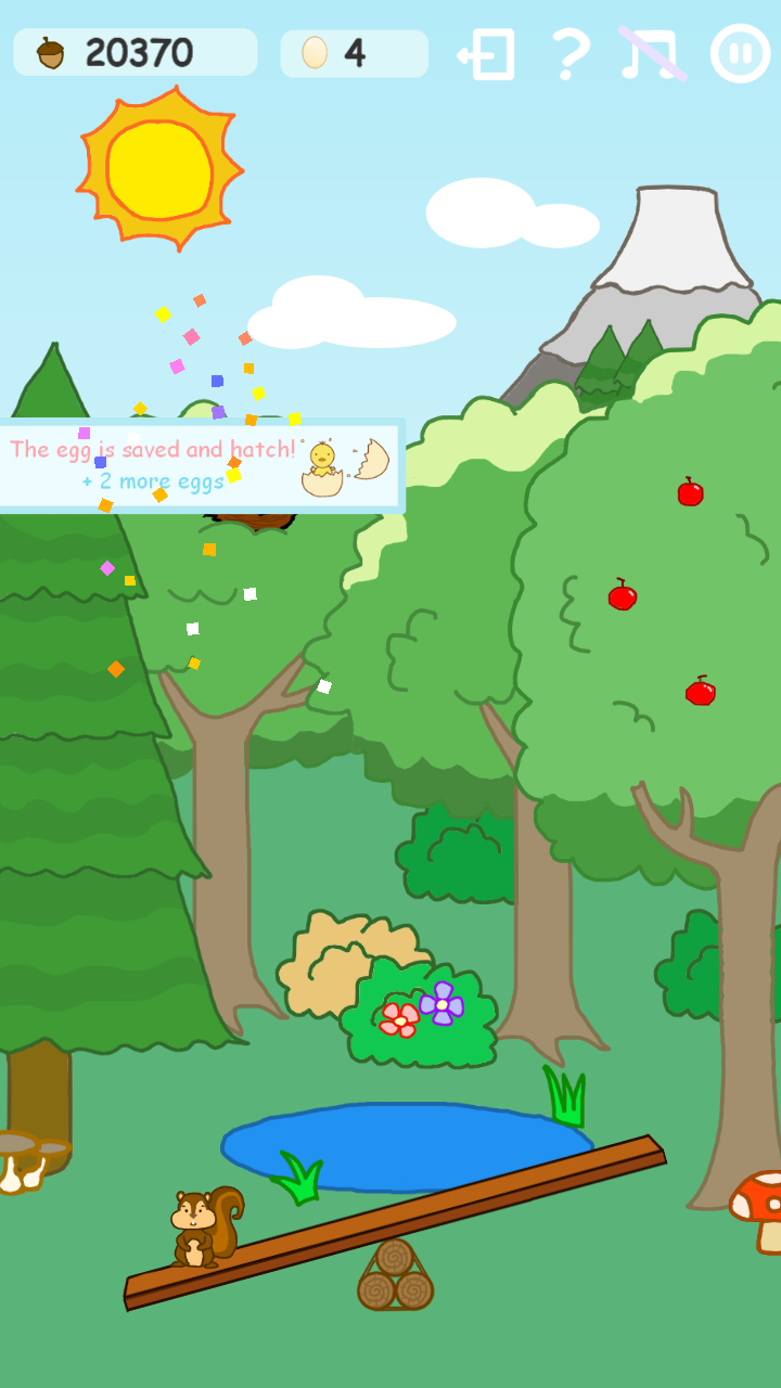 Скриншот игры Mr. Squirrel and Eggs