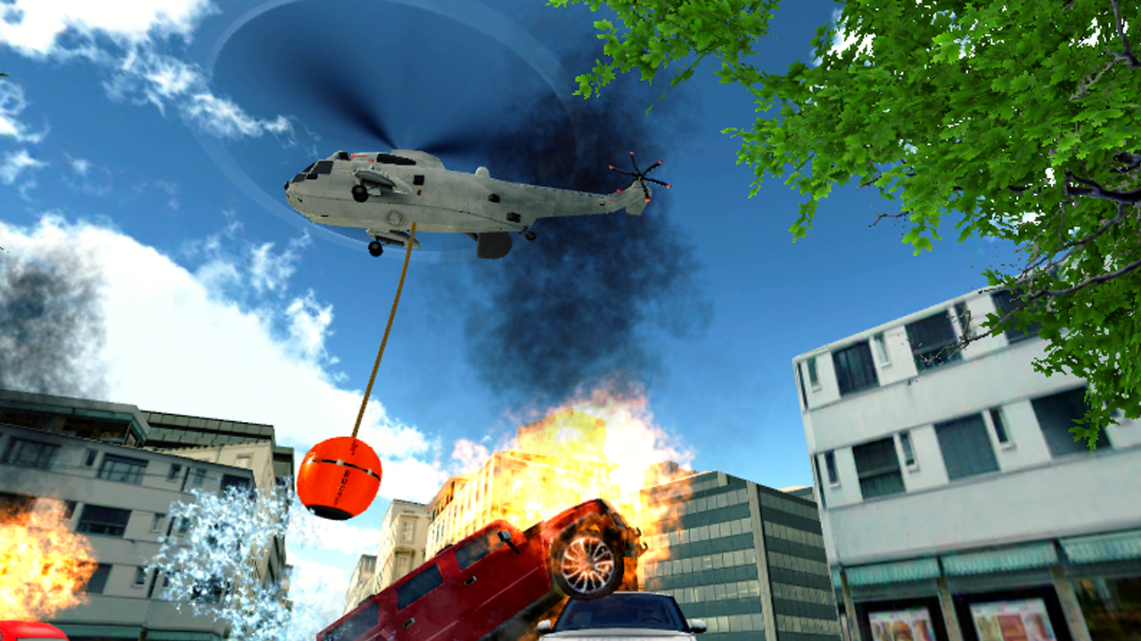 Police Helicopter Simulator Game Screenshot