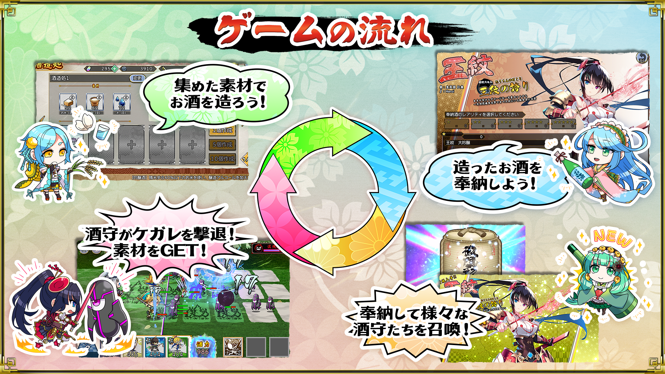 Cuplikan Layar Game 萌酒ボックス