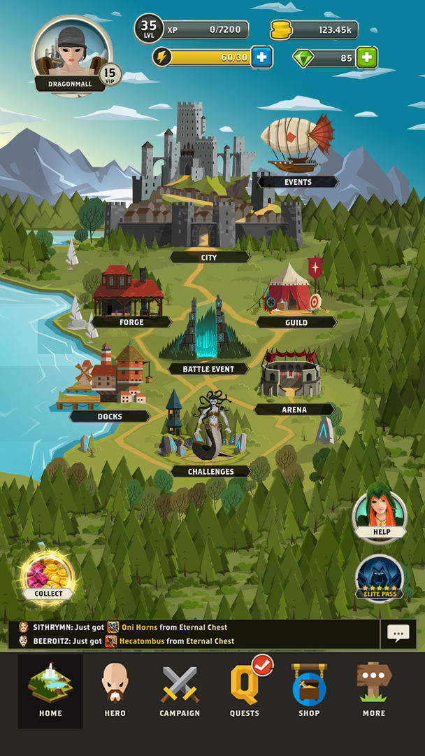 Questland: Turn Based RPG ภาพหน้าจอเกม