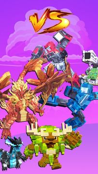 Craft Robot: Merge Block Game Screenshot