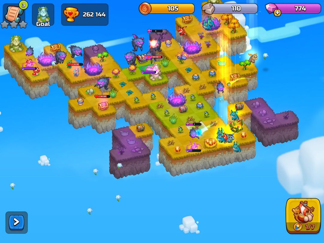 World Above: Merge games Puzzle Dragon ภาพหน้าจอเกม