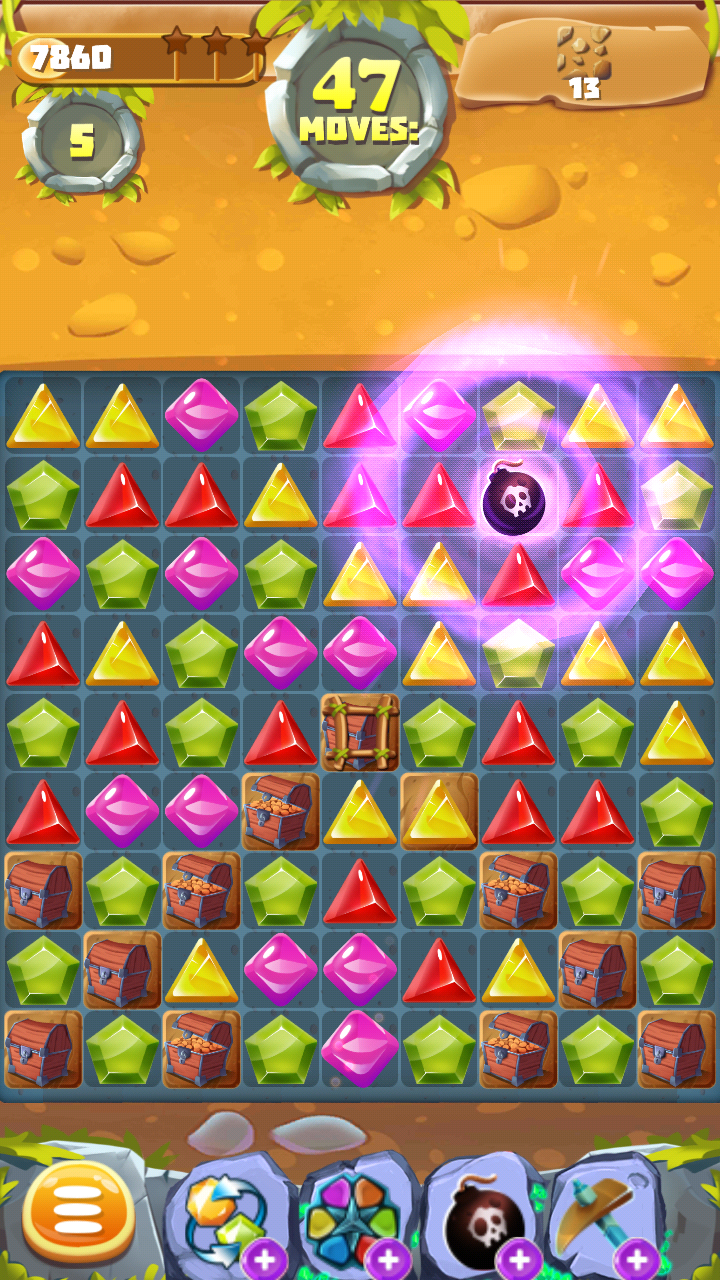 Скриншот игры Pirate Treasure Tropical Blast