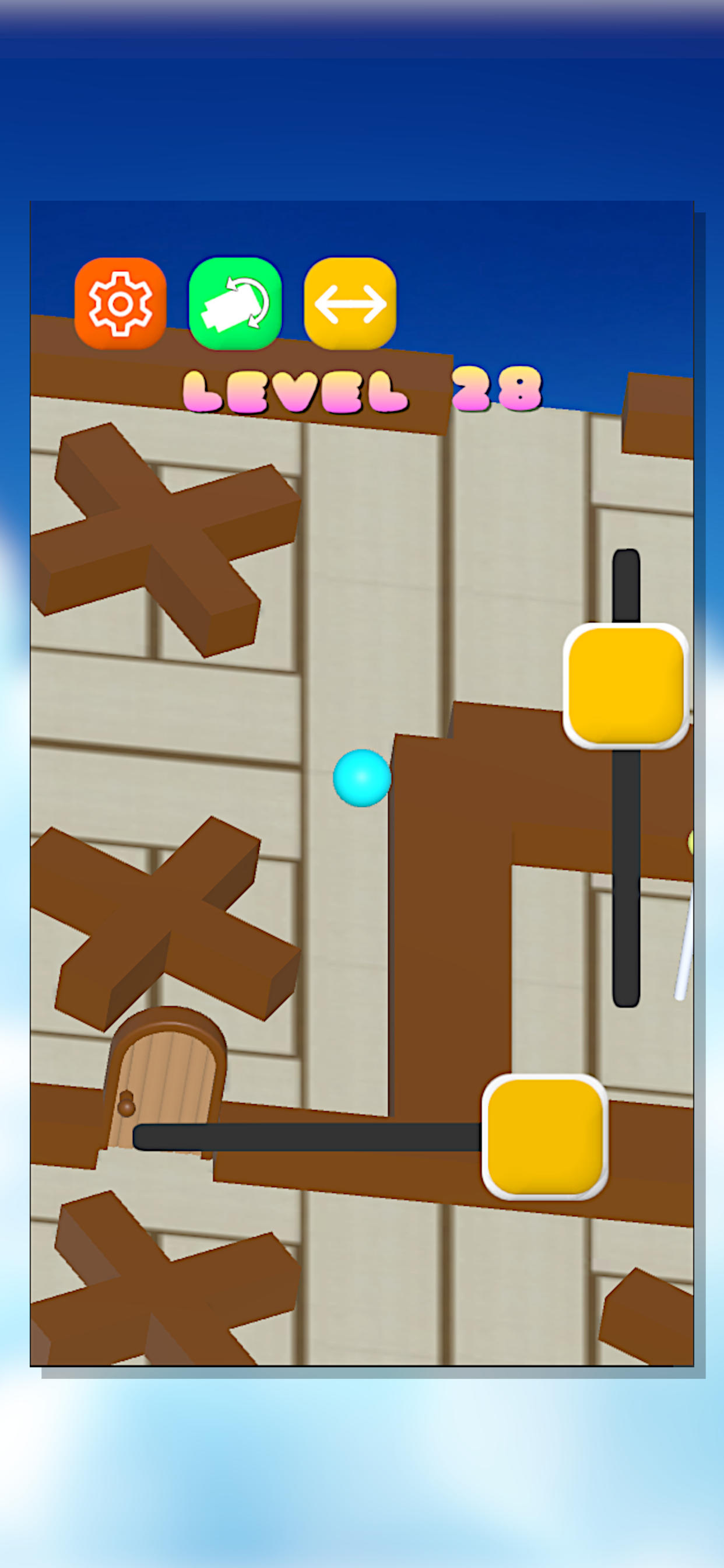 RollingFlagBall Game Screenshot