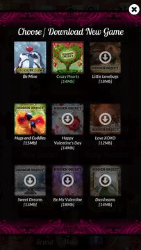 Hidden Object - Be Mine Game Screenshot