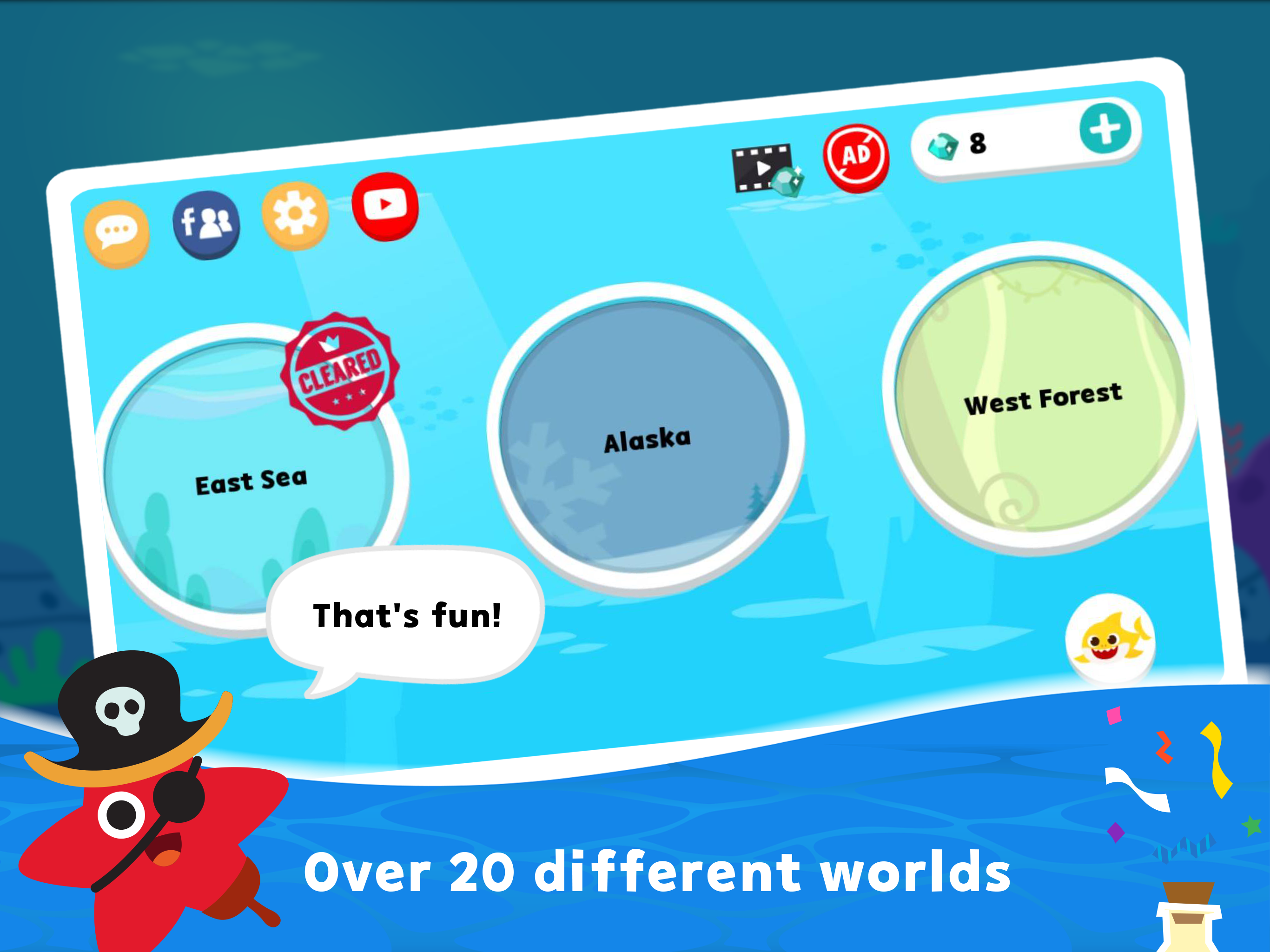 Baby Shark Adventure screenshot game
