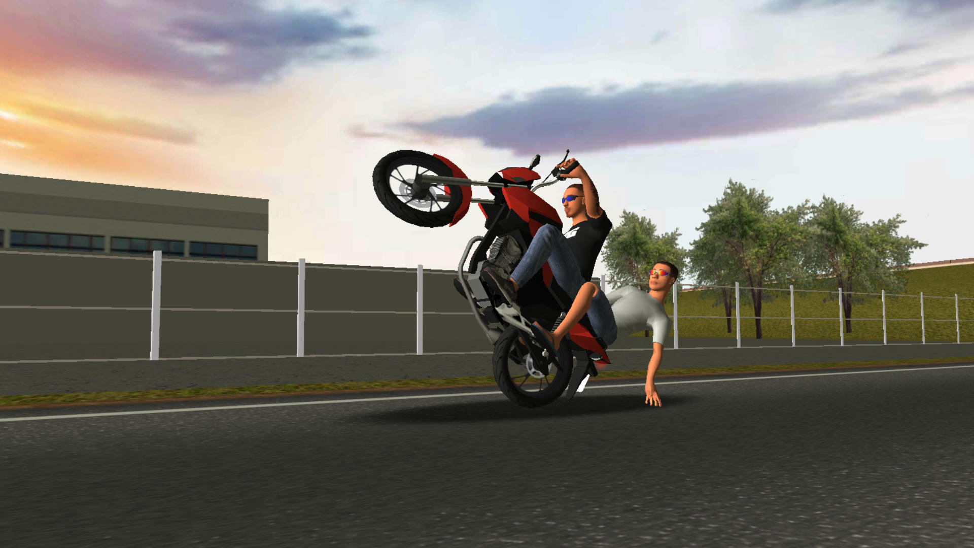 Moto Wheelie 3D Game Screenshot