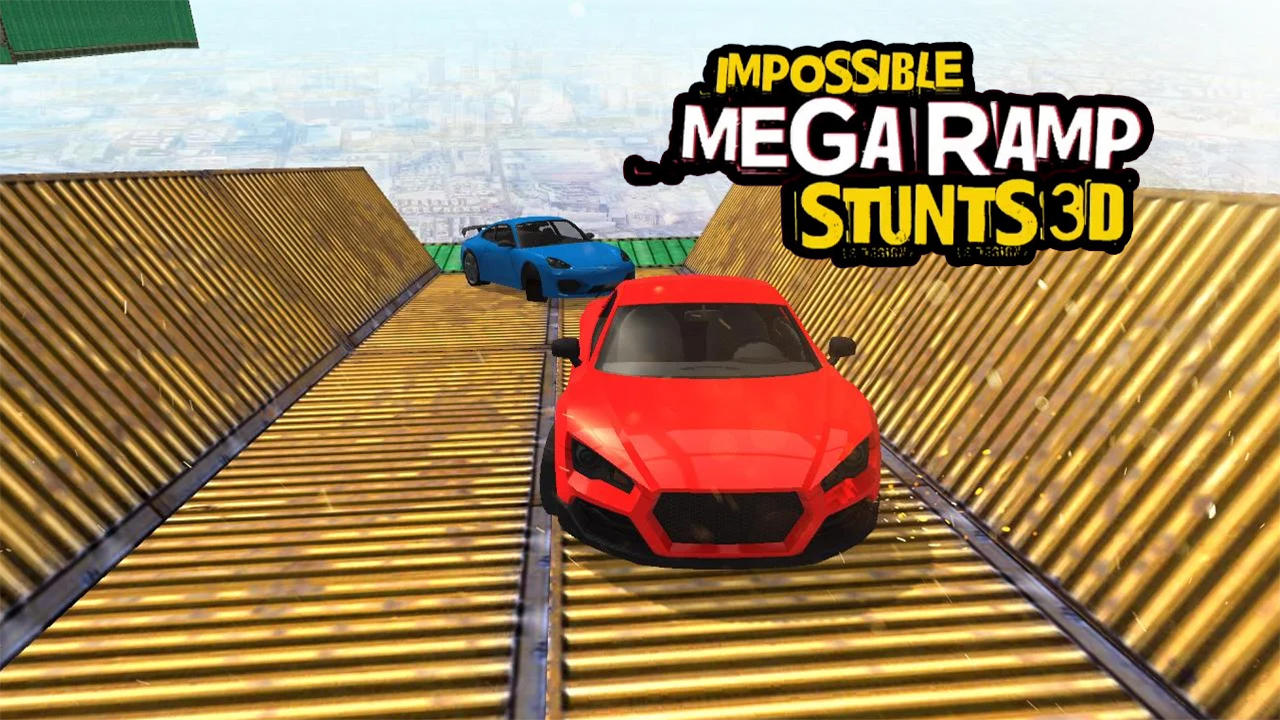 Captura de Tela do Jogo Impossible Mega Ramp Stunts 3D