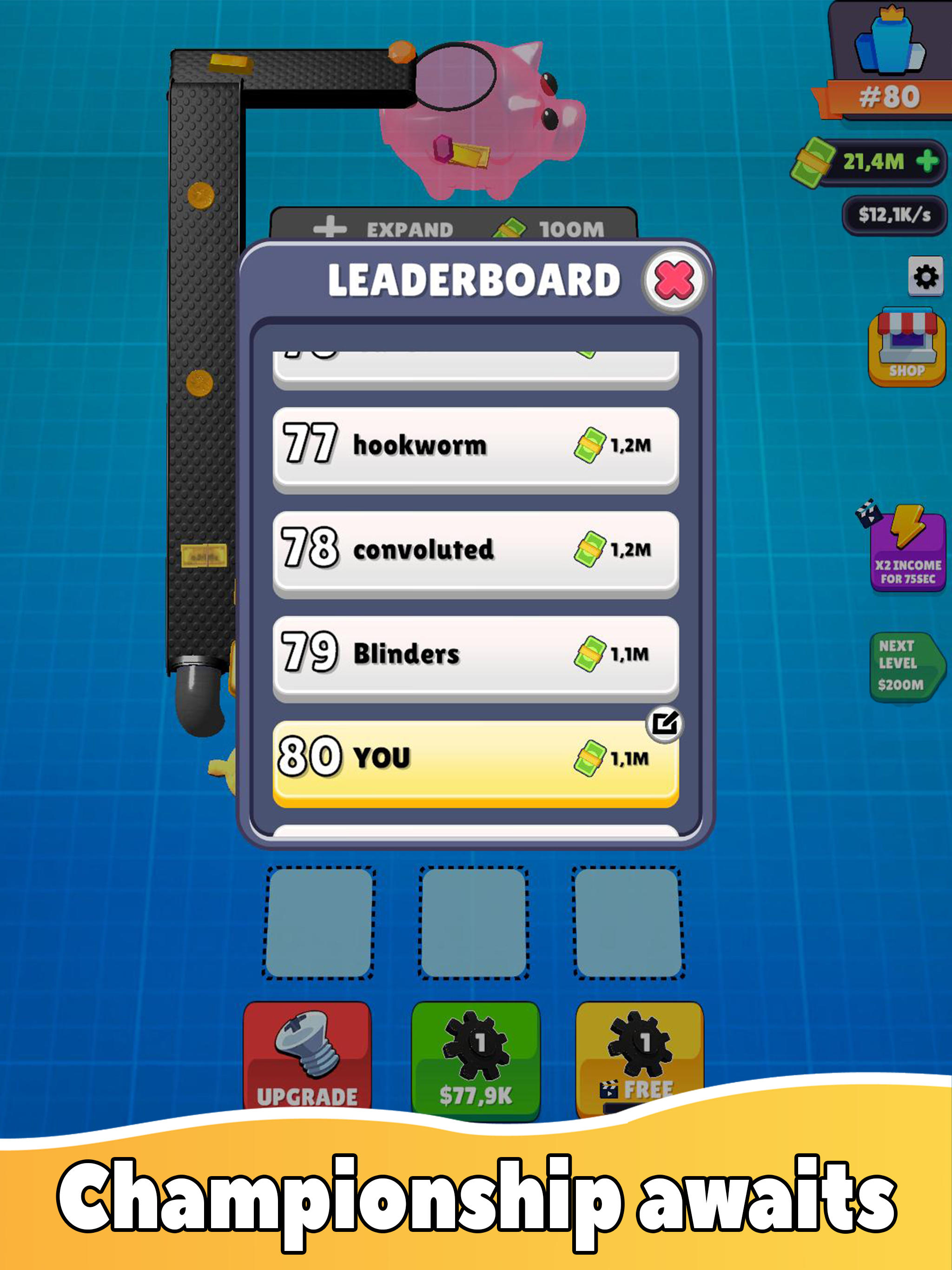 Gear Clicker Game Screenshot