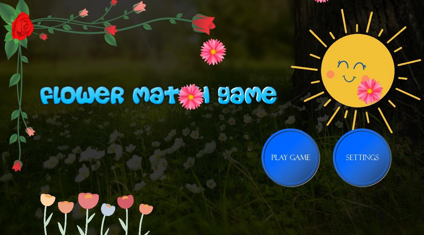 Flower Match Game Game Screenshot