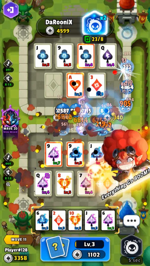 Screenshot of Poker Tower Defense