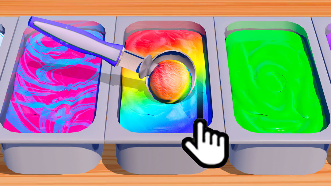 Rainbow Ice Cream - Unicorn Party Food Maker 게임 스크린 샷