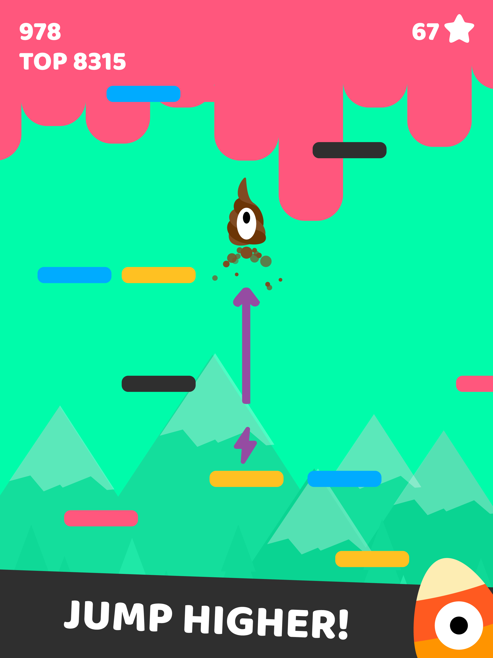 Jelly Jump: Happy Rainbow Colors Game Screenshot