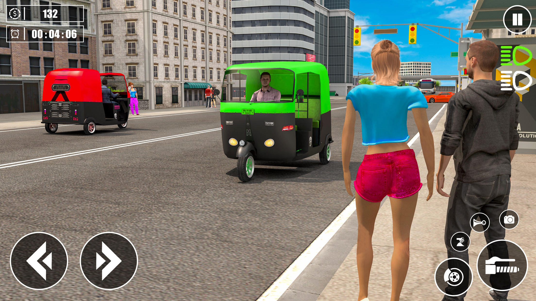 Screenshot of Tuk Tuk Auto Rickshaw Sim 3D