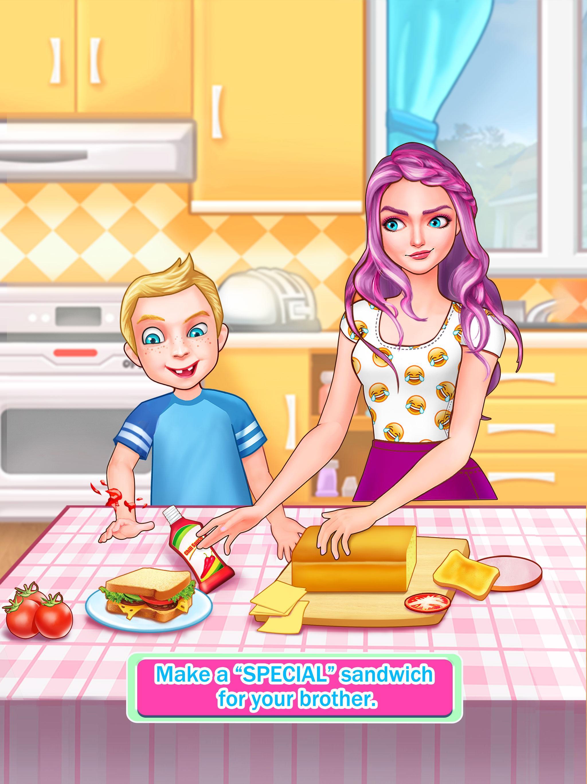 Siblings War - Cleaning Day Game Screenshot