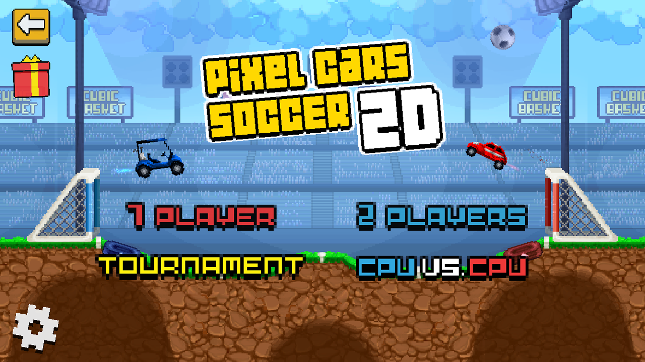 Pixel Cars. Soccer Game Screenshot
