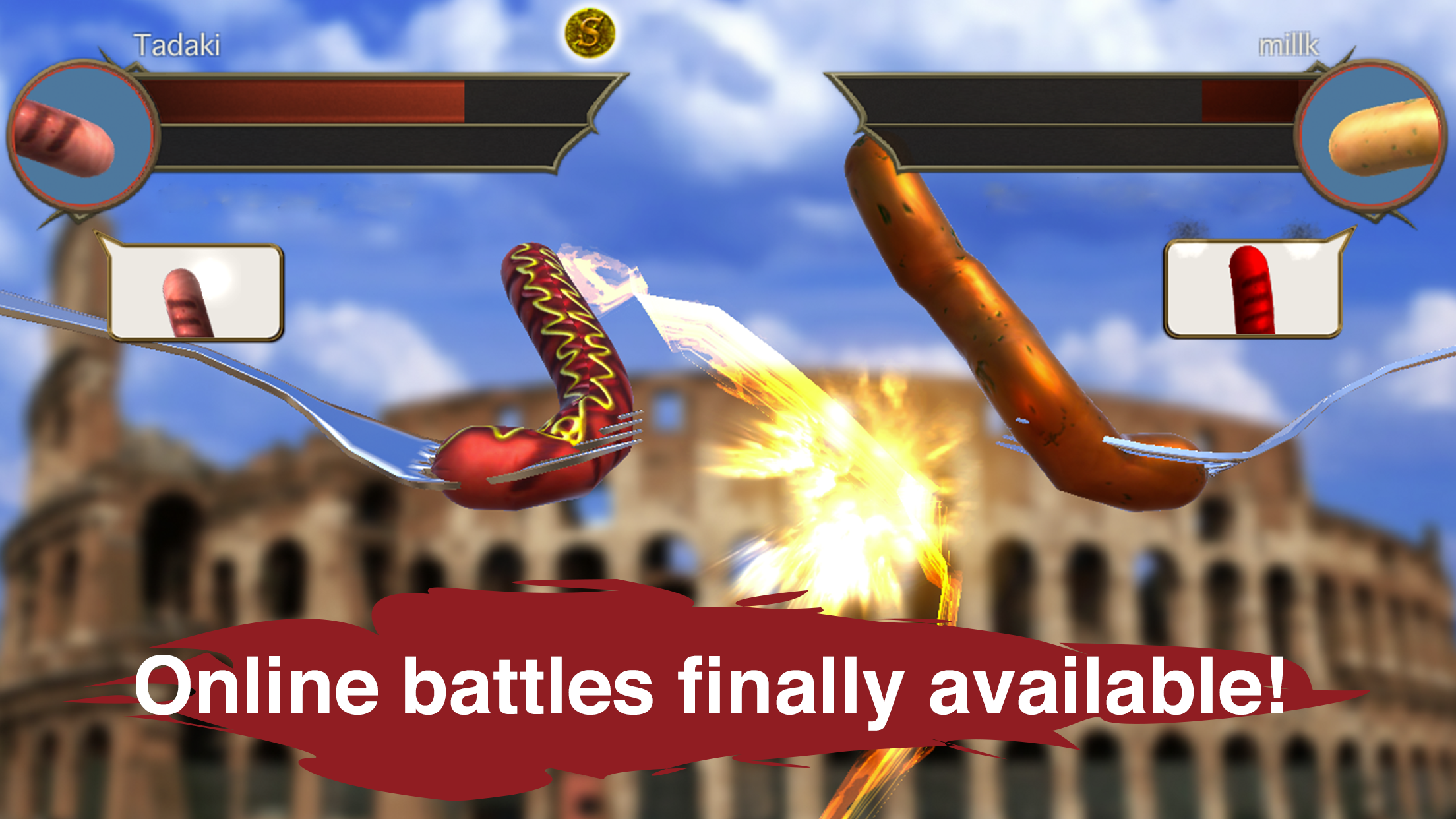 Screenshot 1 of Huyền thoại xúc xích - Trận chiến nhiều người chơi trực tuyến 2.3.1