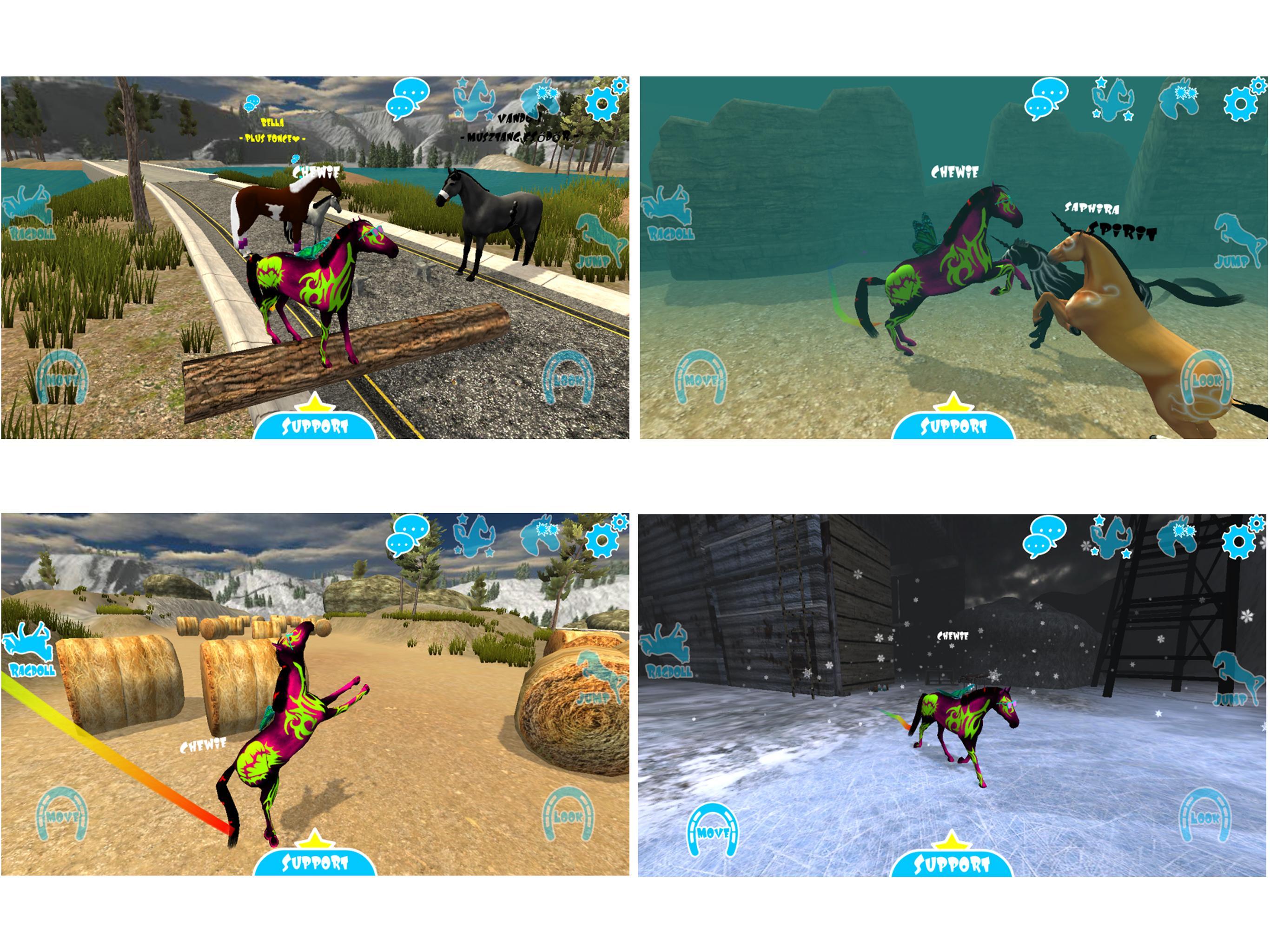 Hill Cliff Horse - Online 遊戲截圖