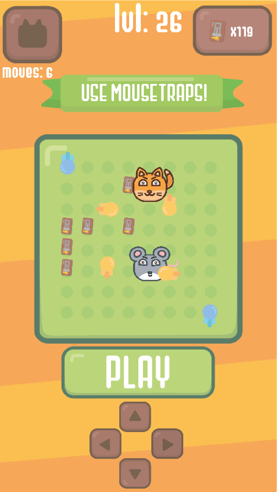 Screenshot of Kitty & Mouse - puzzle game