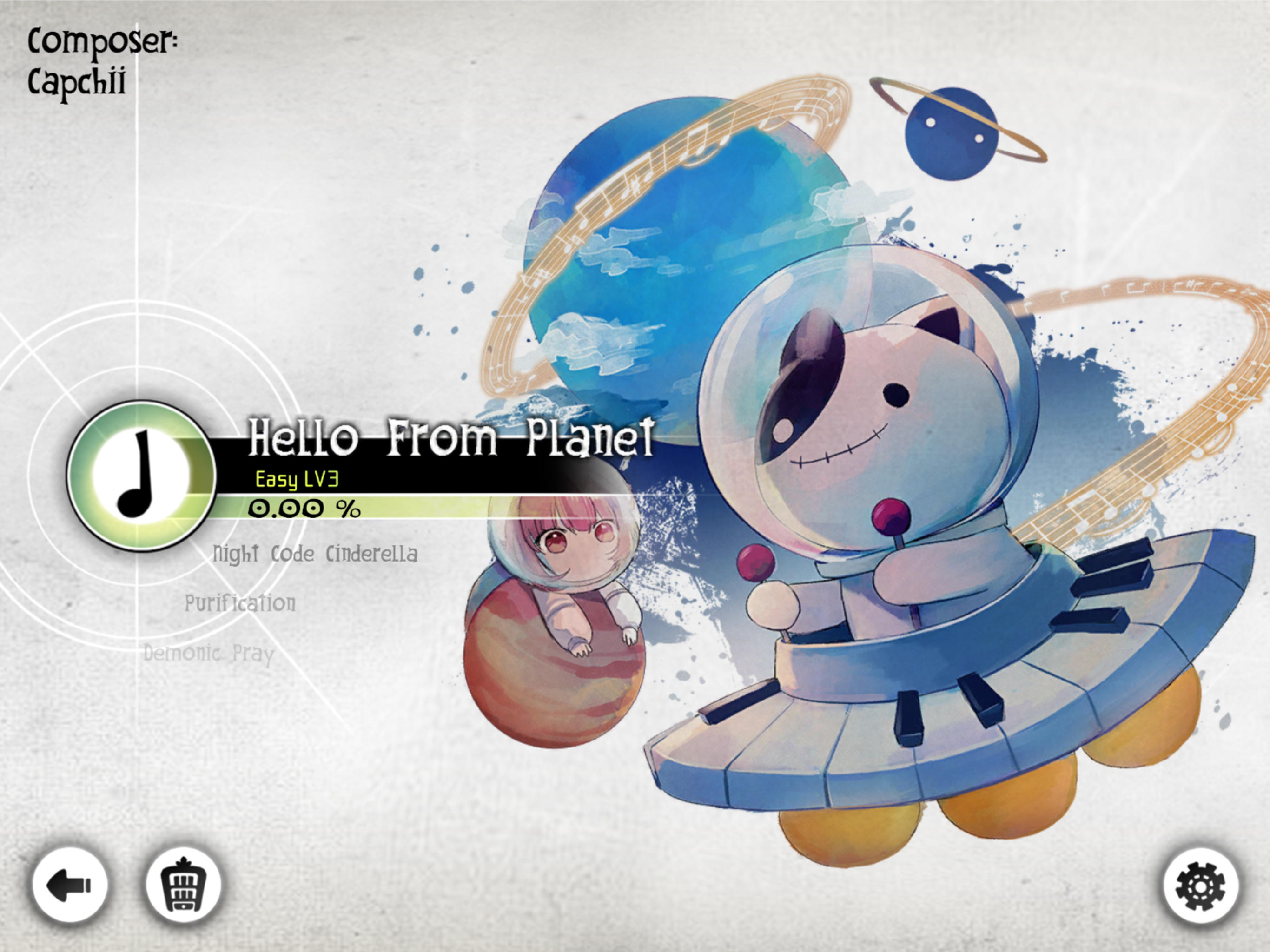 Cuplikan Layar Game DEEMO