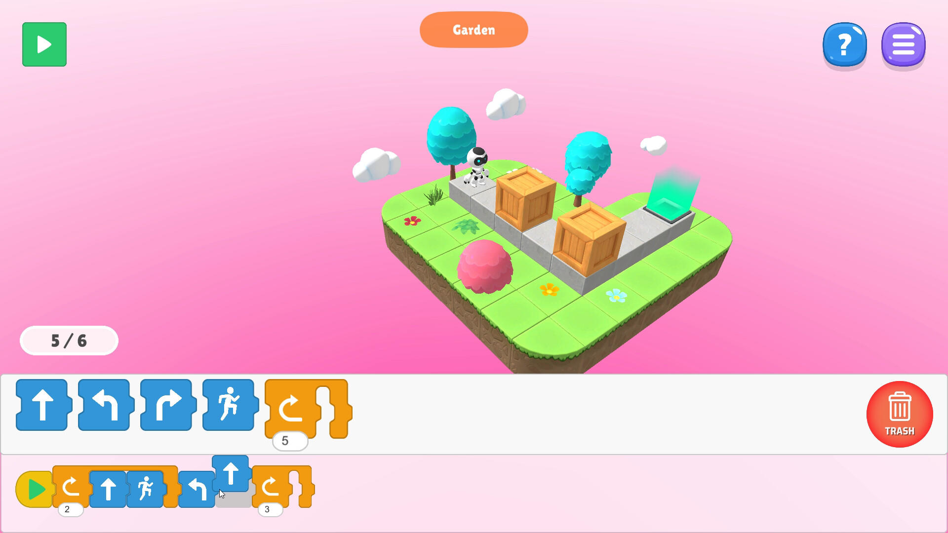 Screenshot of CODING ROBO