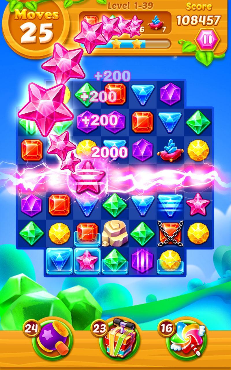 Jewels Track - Match 3 Puzzle Game Screenshot