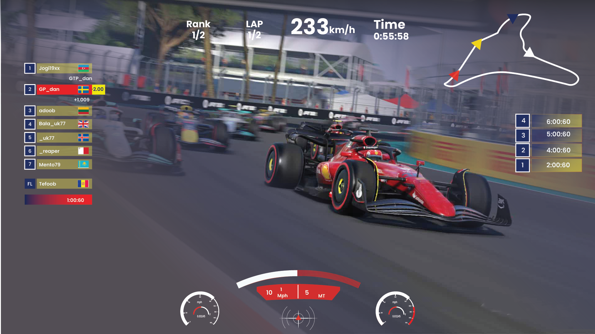 Screenshot of Formula Car Games Racing Games