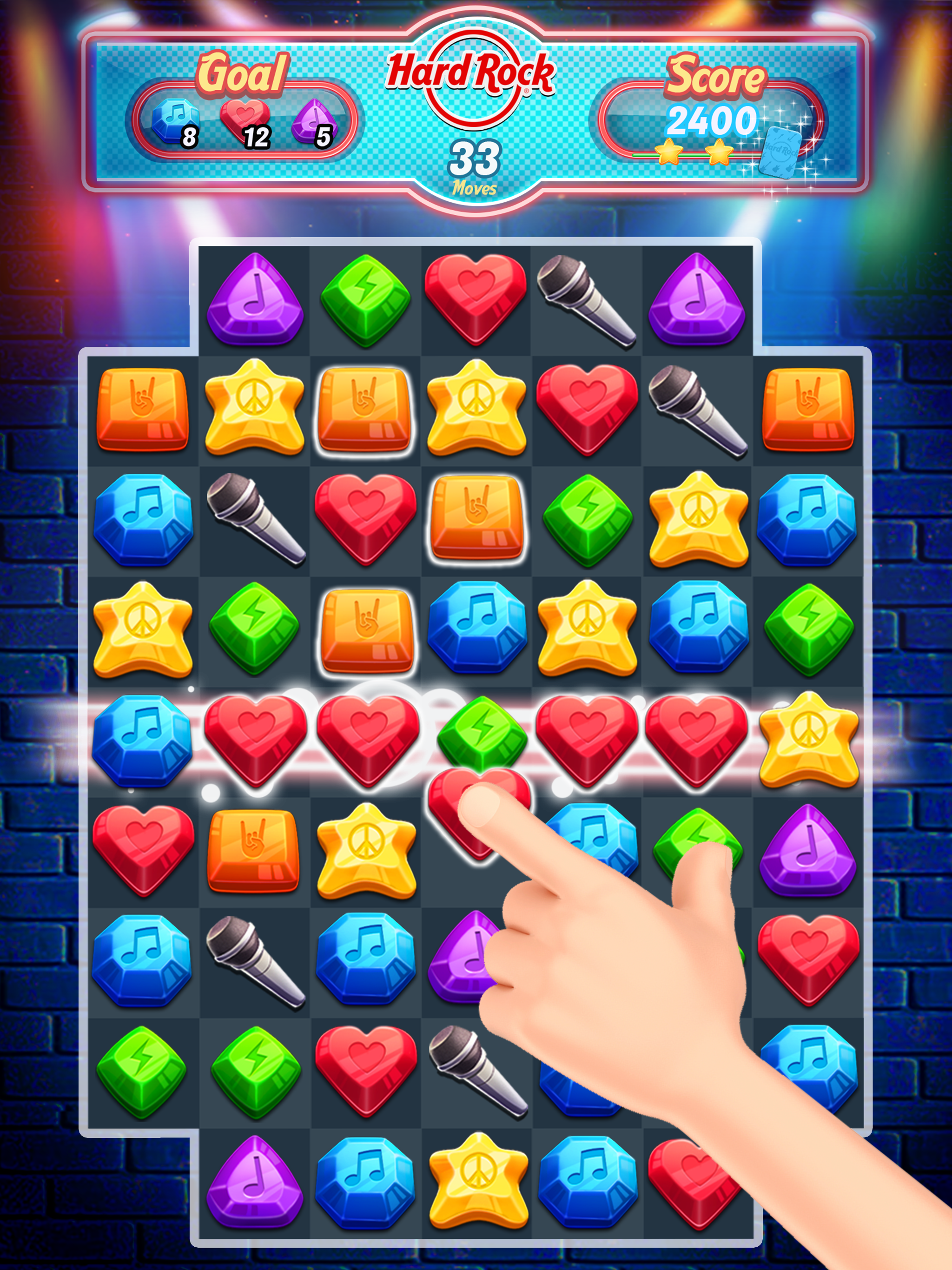 Hard Rock Crush & Pop 遊戲截圖