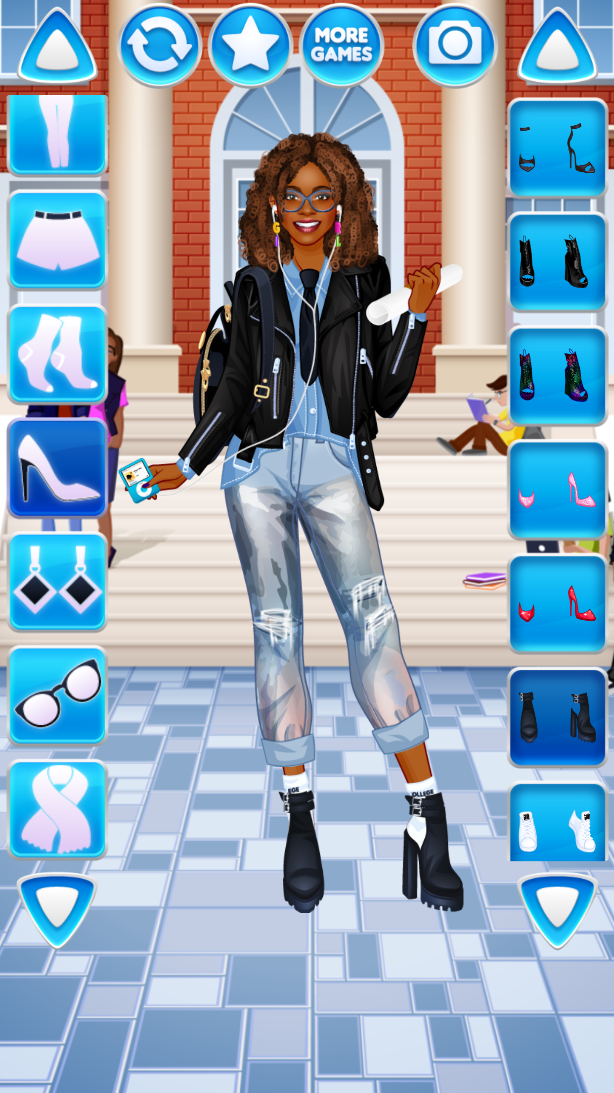 여대생 옷 입히기 게임 스크린샷