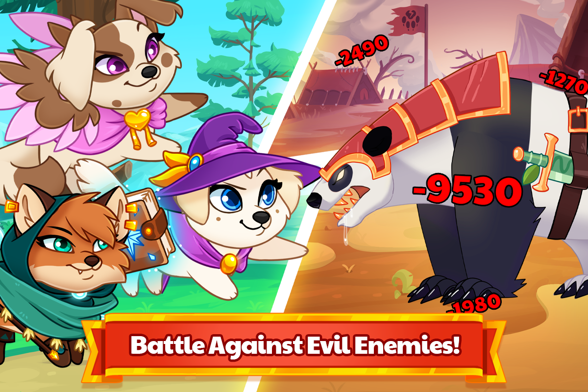 Dungeon Dogs - Idle RPG Game Screenshot