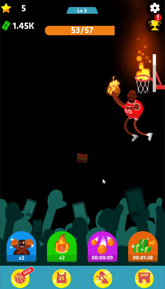 Idle Dunk Masters Game Screenshot