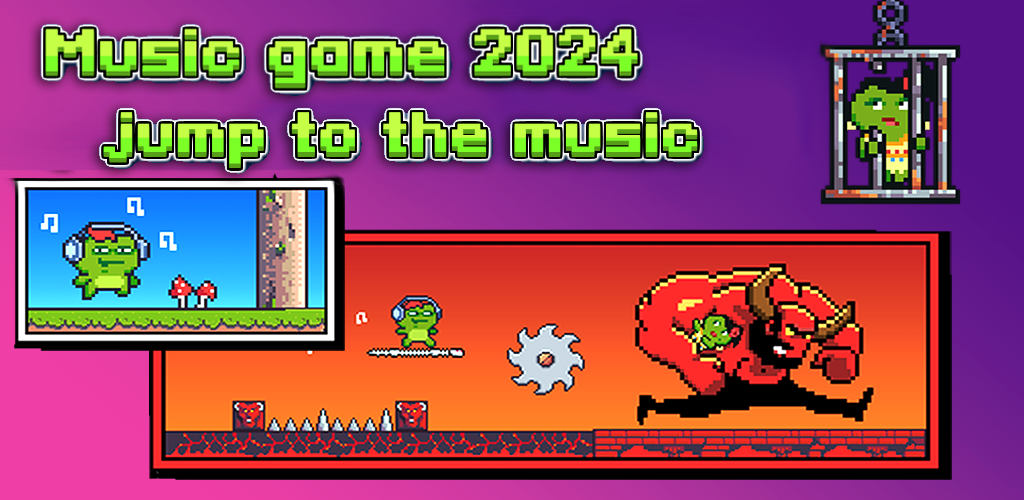 Banner of Music game: frog Rhythm bit 