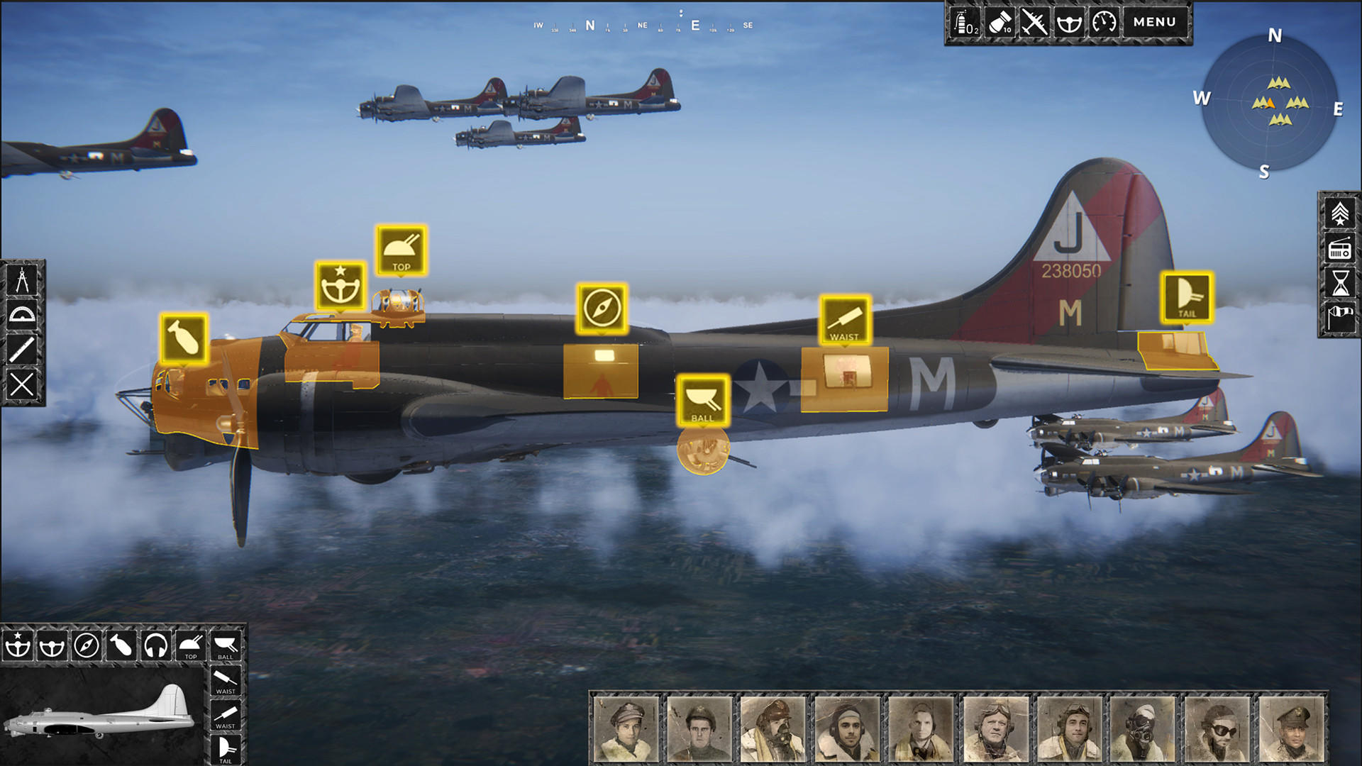 Cuplikan Layar Game B-17 Squadron