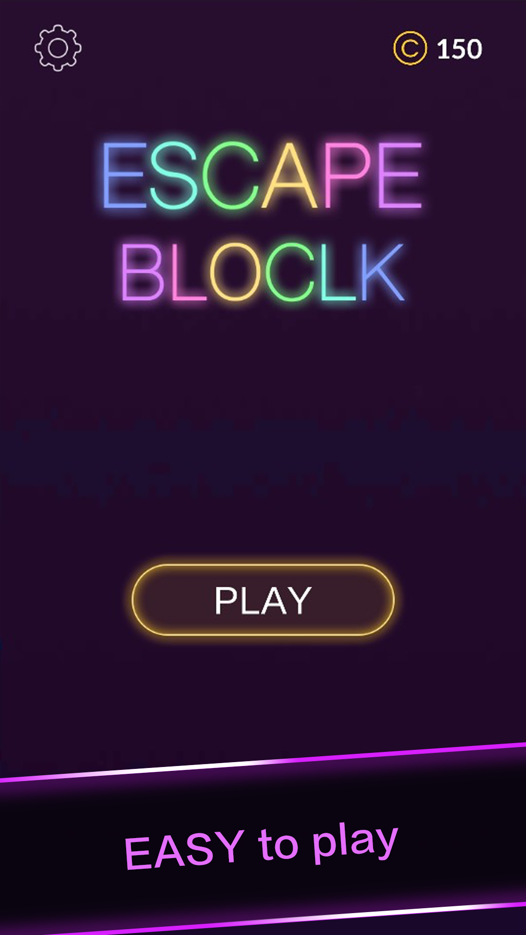 Screenshot 1 of Escape Block-Neon Night Theme의 슬라이더 퍼즐 게임 1.0.2