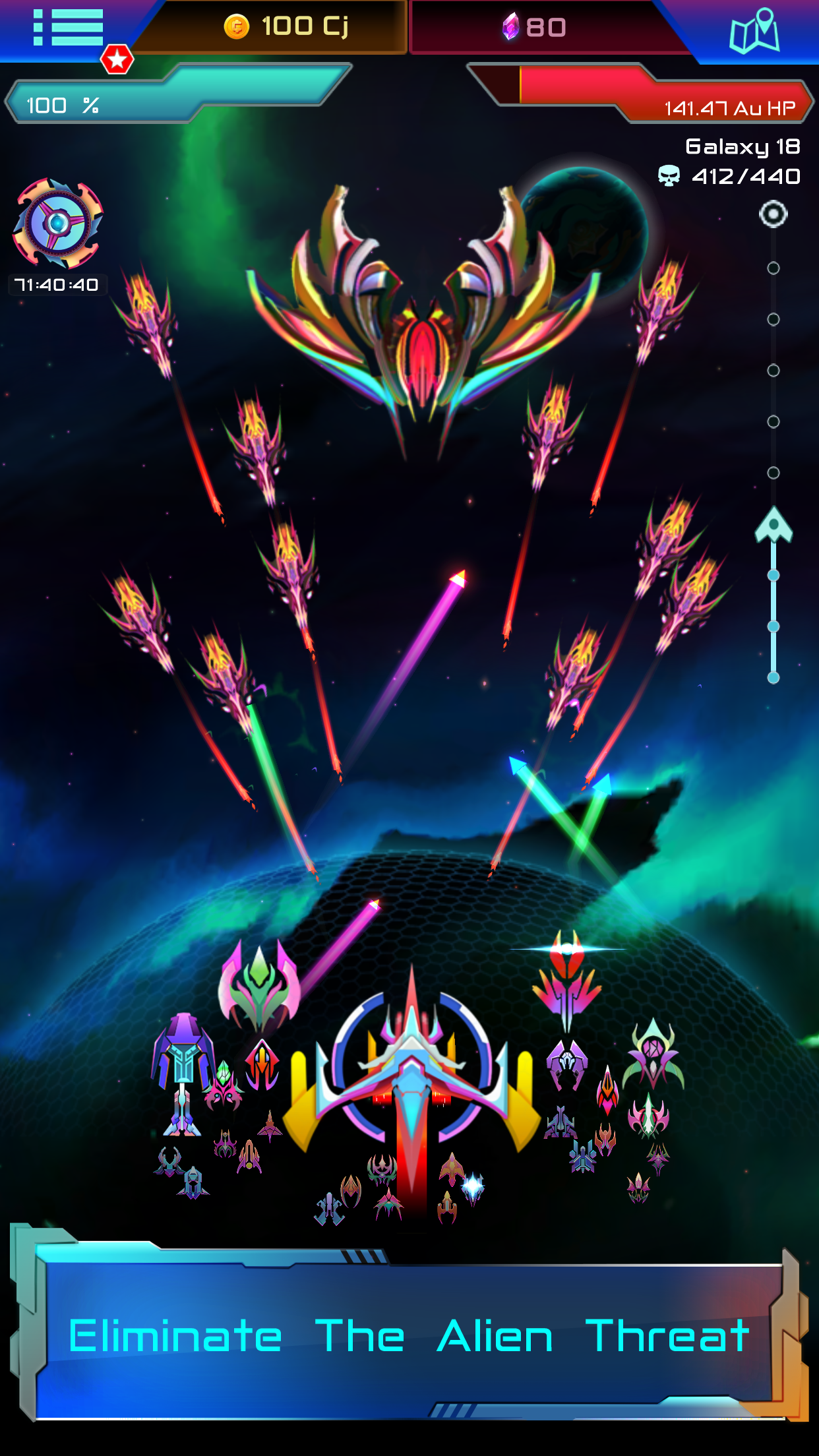 Void Troopers : Sci-fi Tapper Game Screenshot