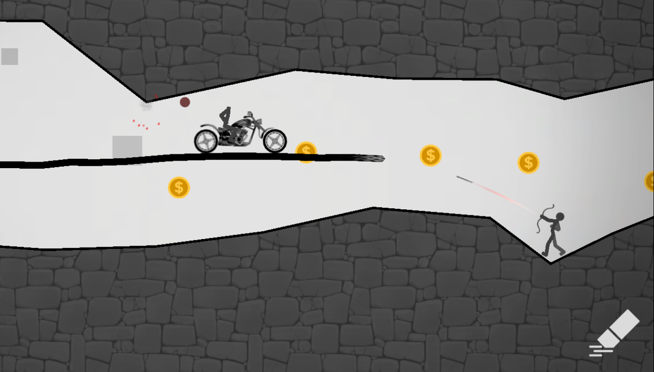 Скриншот игры Stickman Racer Road Draw 2 Heroes