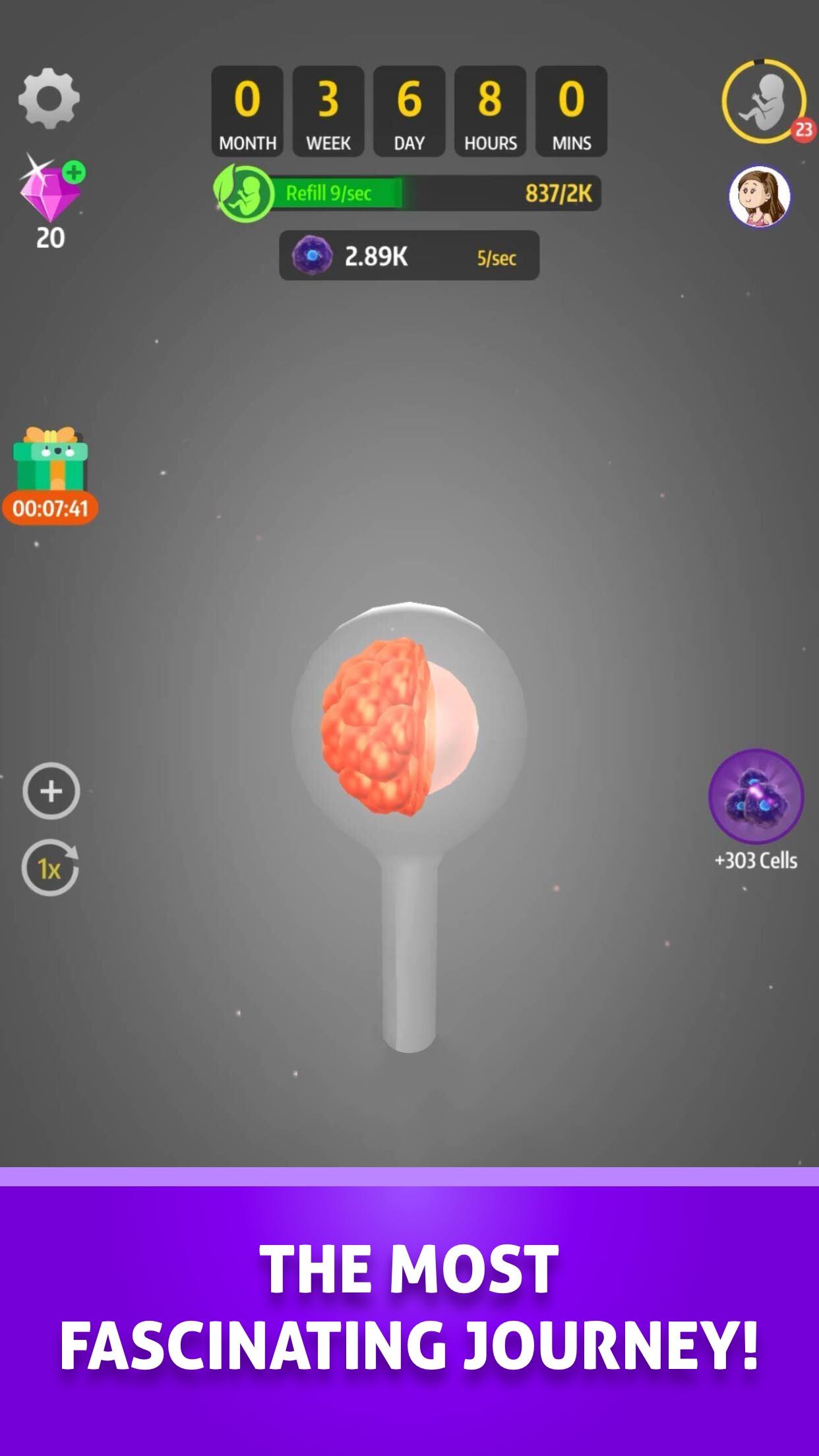 Idle 9 Months Game Screenshot