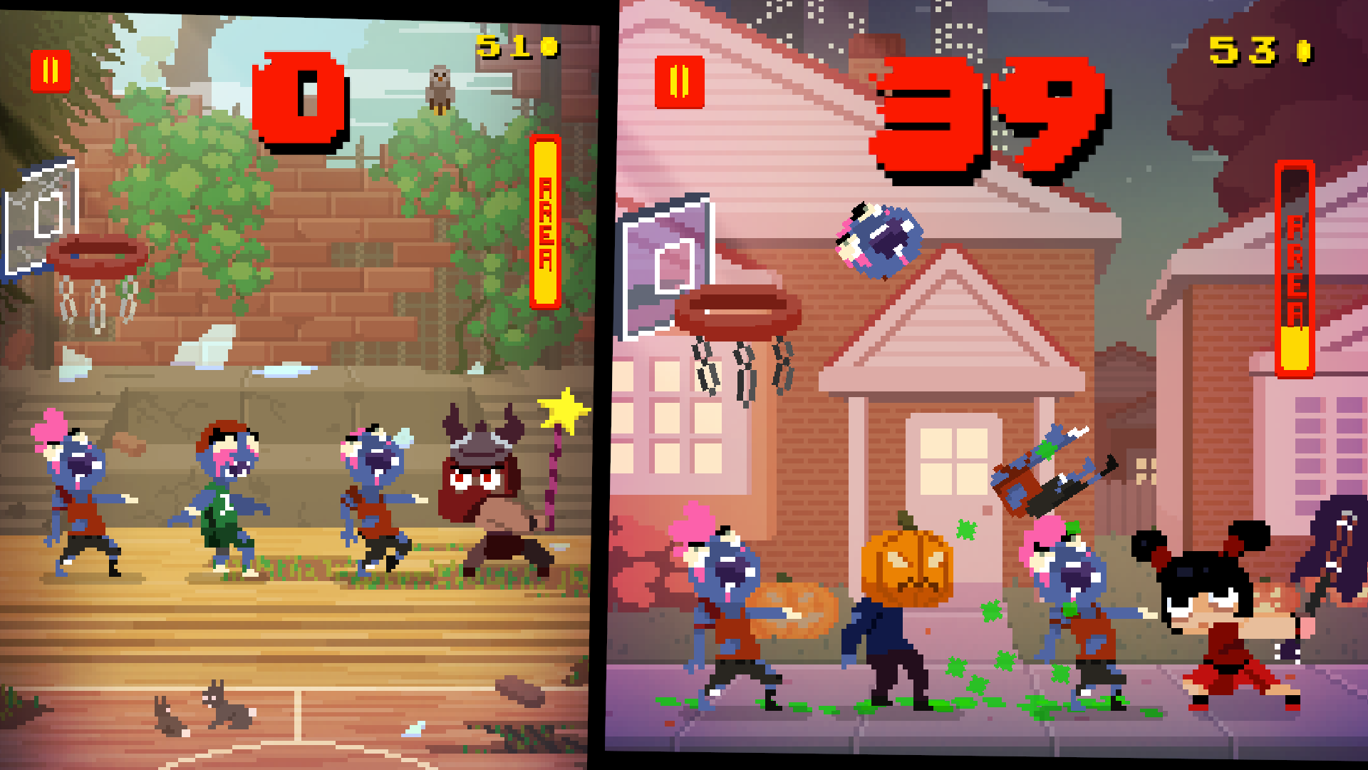 Basketball vs  Zombies Game Screenshot