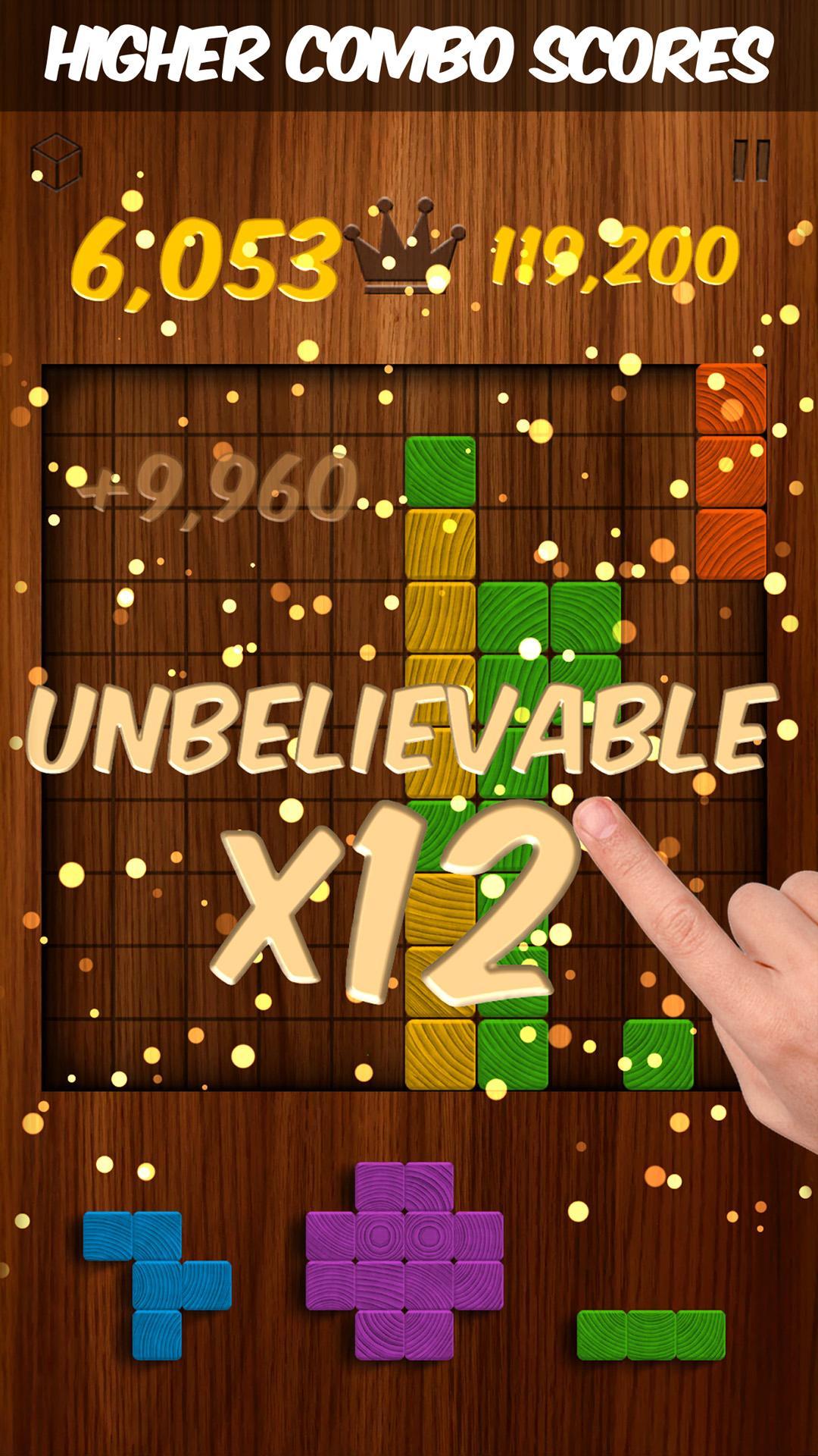 Cuplikan Layar Game Woodblox Puzzle Wooden Blocks