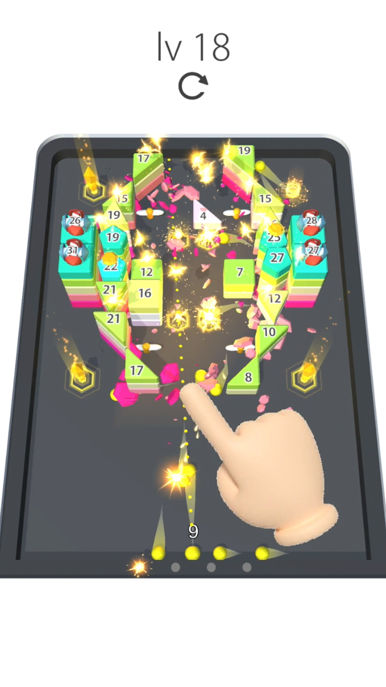 Super Balls - 3D Brick Breaker Game Screenshot