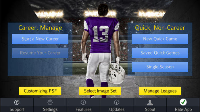 Скриншот игры Pro Strategy Football 2019