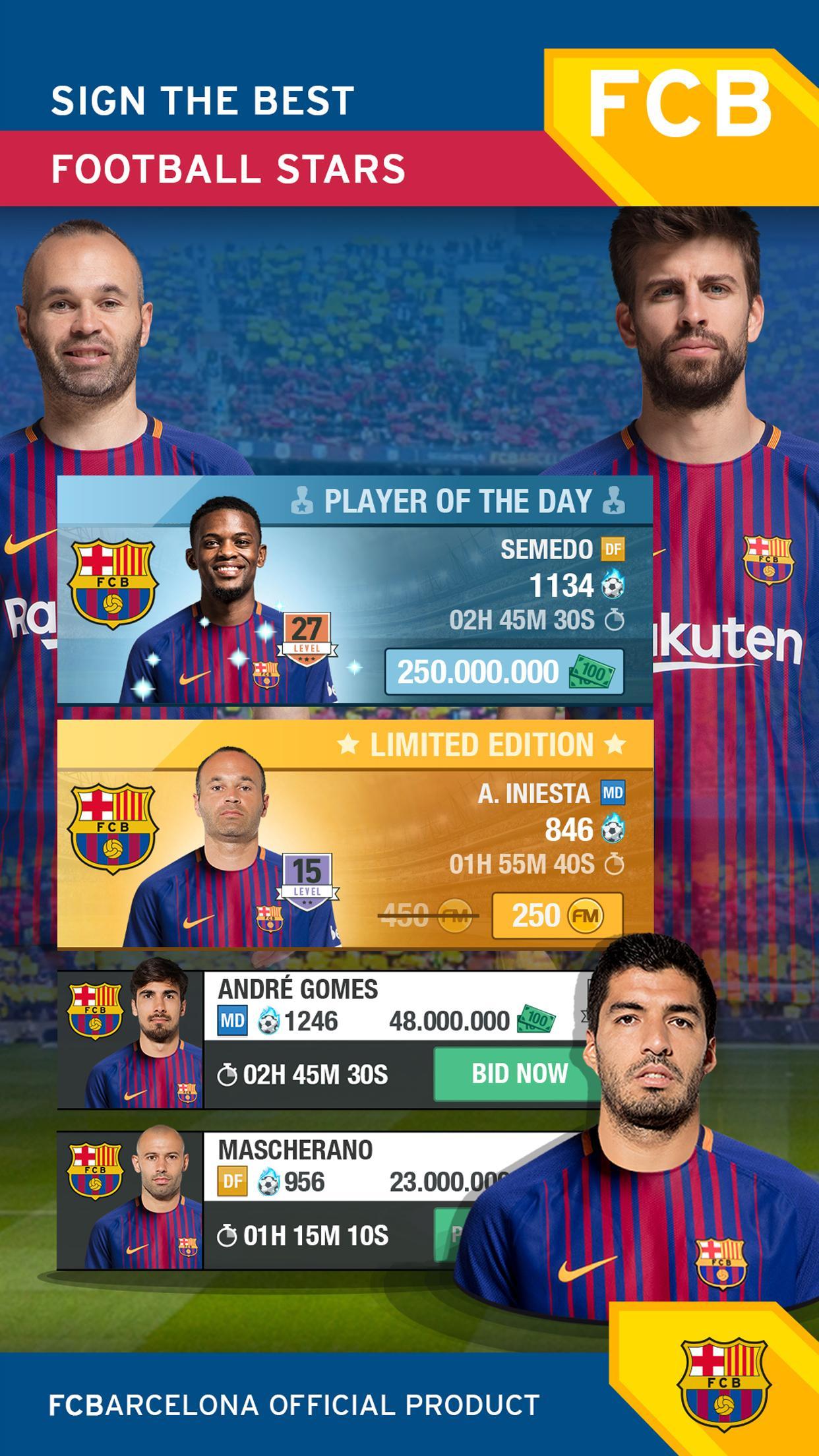 FC Barcelona Fantasy Manager-Real football manager Game Screenshot