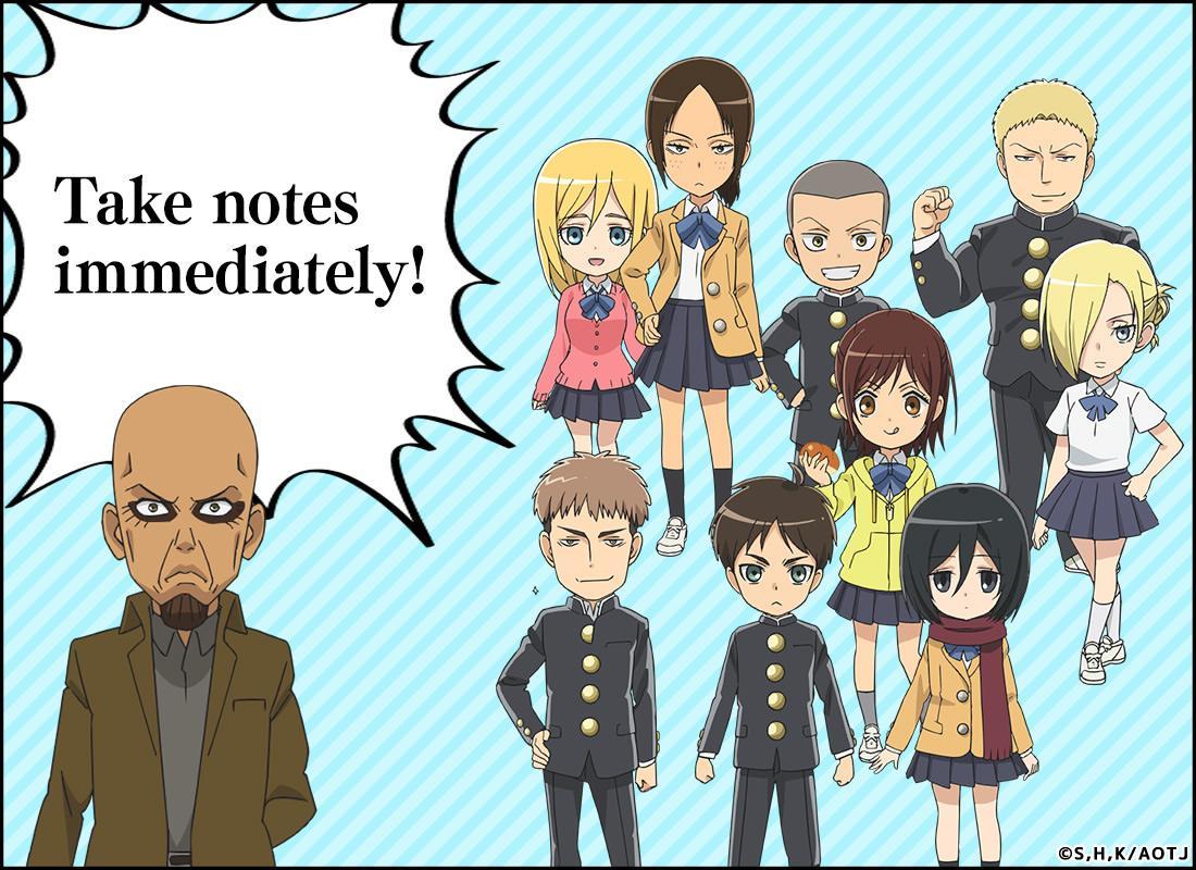 Screenshot of Sticky Note Attack on titan