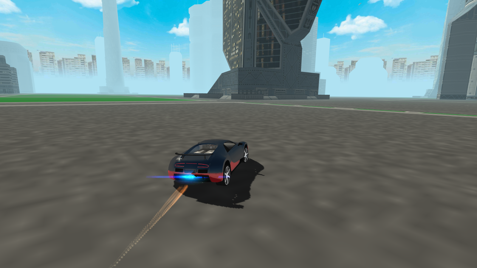 Flying Future Super Sport Car Game Screenshot