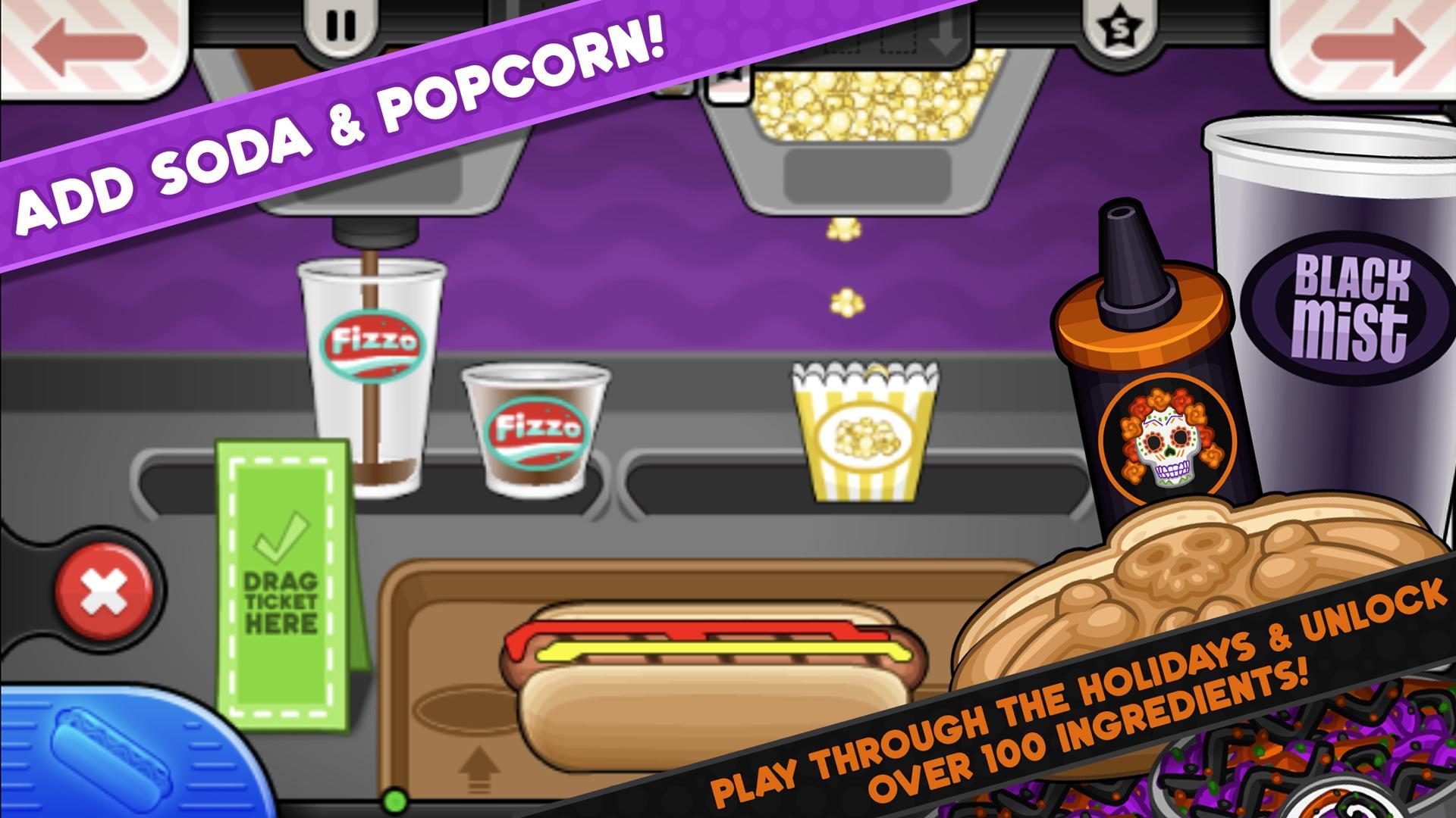 Papa's Hot Doggeria To Go! Game Screenshot