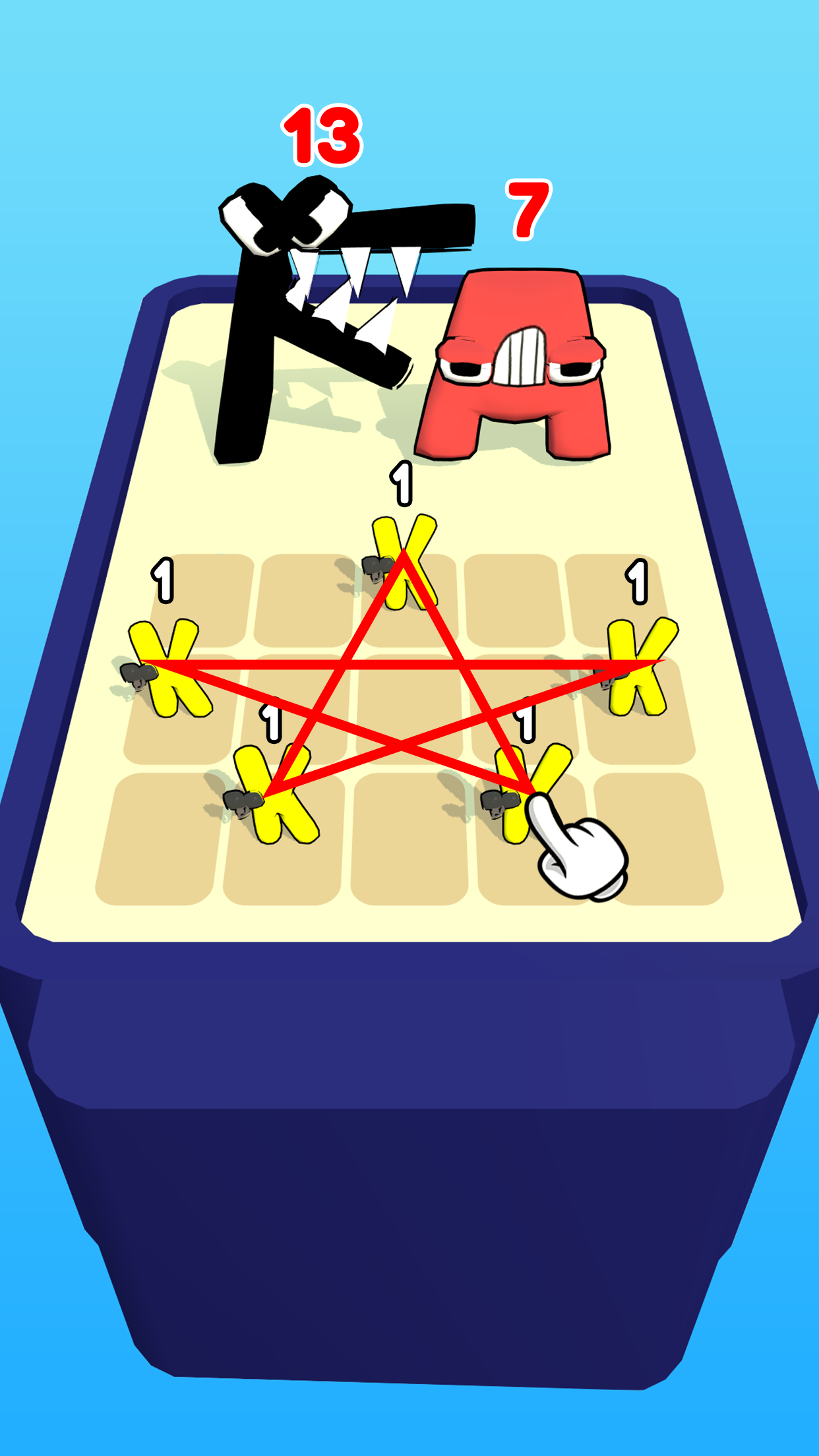 Screenshot of Merge Alphabet: Monster Fusion