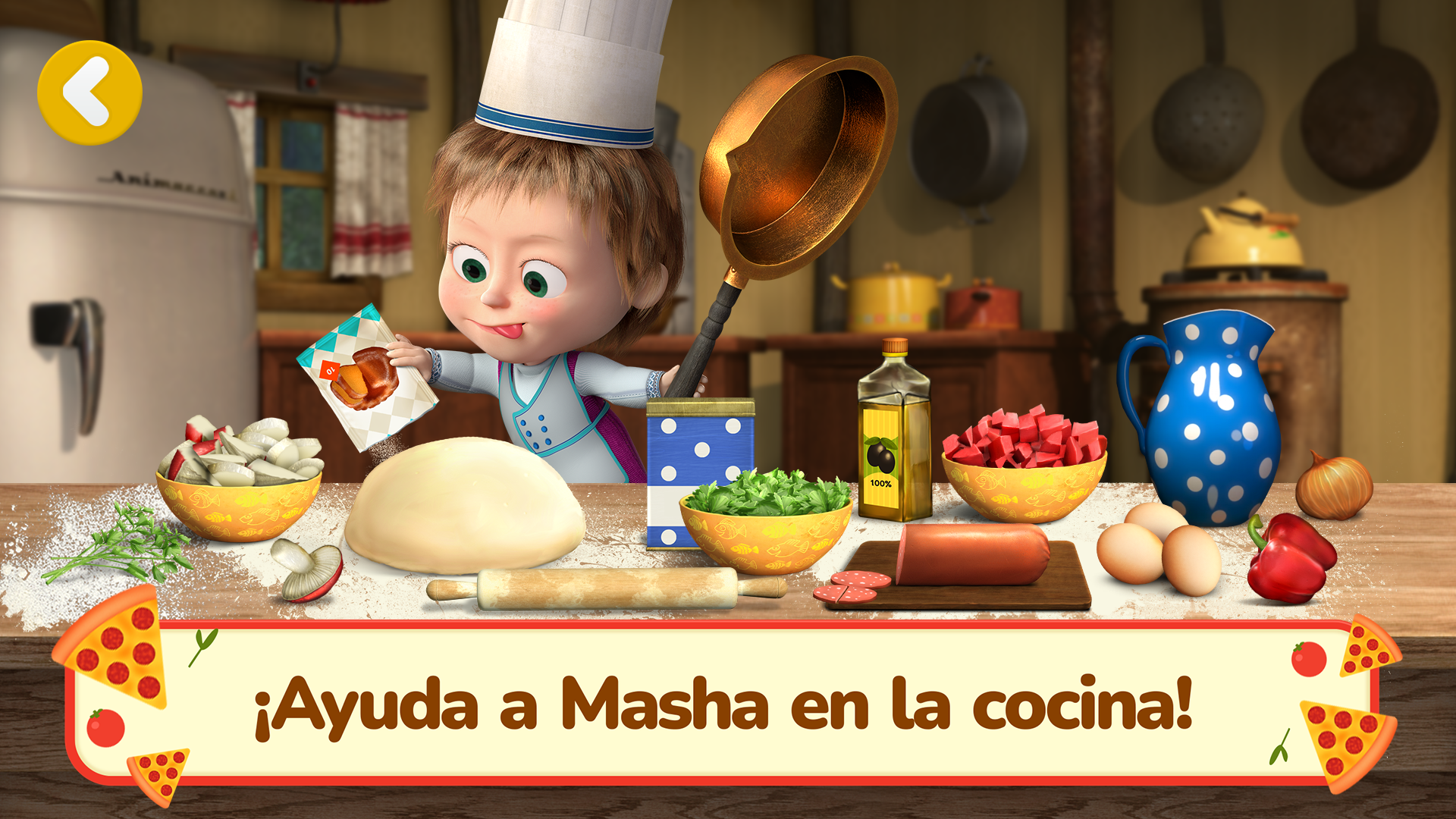 Screenshot 1 of Masha y el Oso Juegos de Pizza 1.4.12
