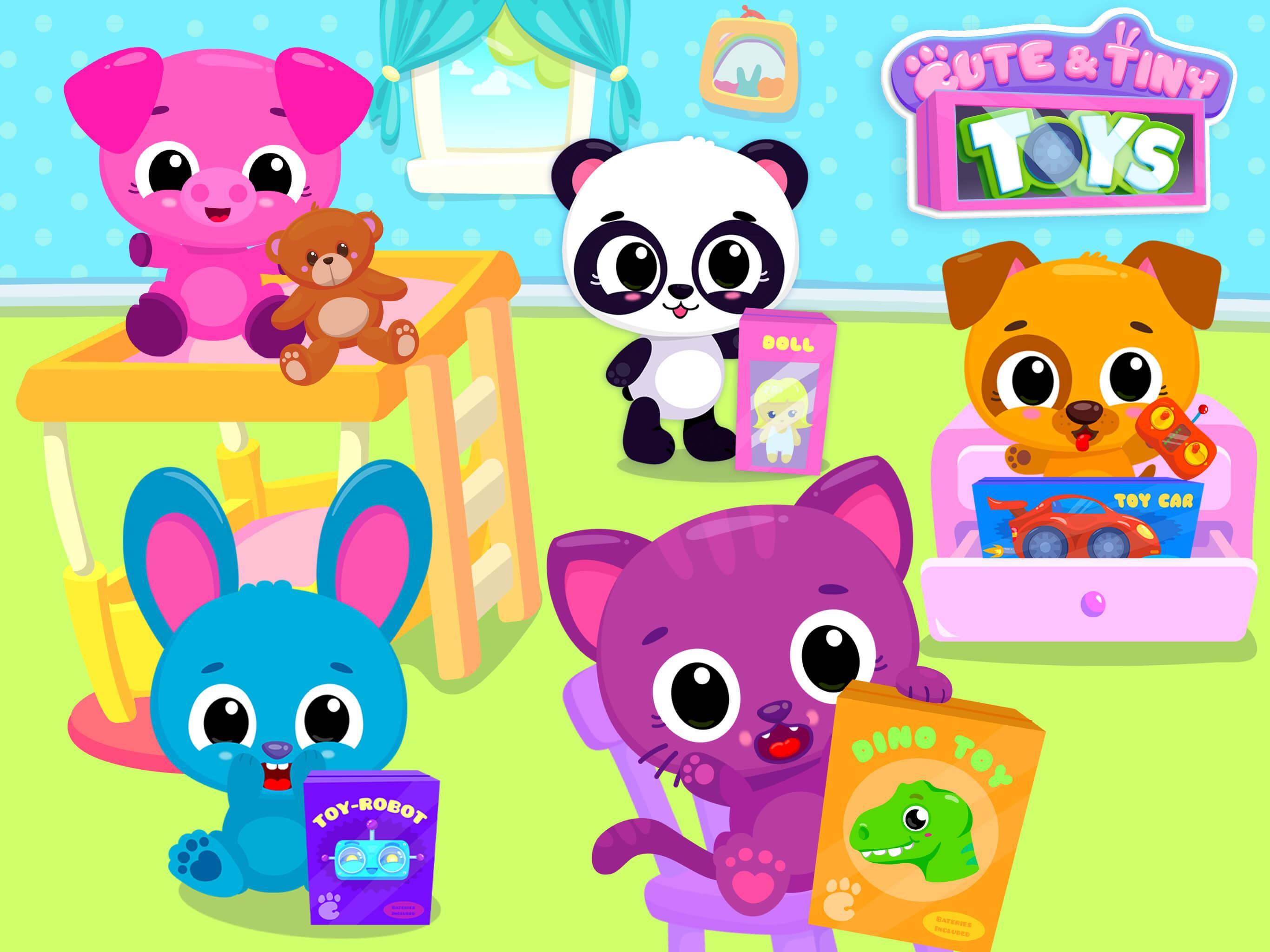 Cute & Tiny Toys - Doll, Dino, Car, Bear & Robot Game Screenshot