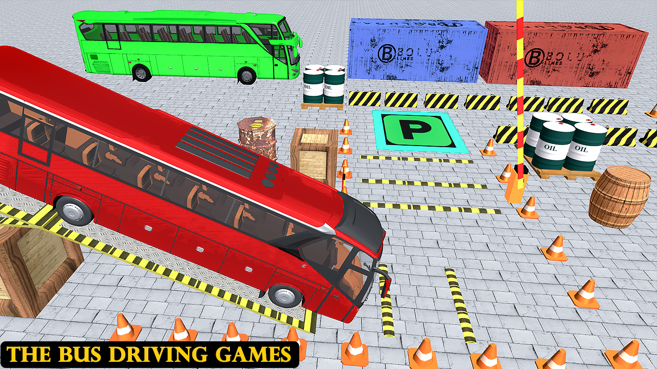 Captura de Tela do Jogo City Bus Parking: Parking Game