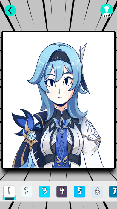 Screenshot of Coloring Bk For Genshin Impact
